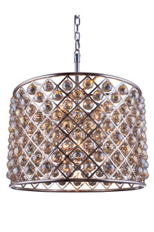 Madison Eight Light Chandelier in Polished Nickel (173|1206D27PN-GT/RC)