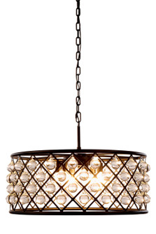 Madison Six Light Chandelier in Matte Black (173|1213D25MB/RC)