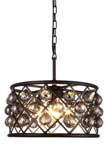 Madison Four Light Pendant in Matte Black (173|1214D16MB-SS/RC)