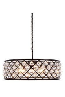 Madison Eight Light Chandelier in Matte Black (173|1214D32MB/RC)