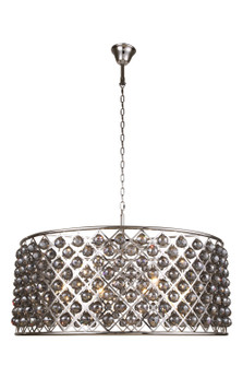 Madison Ten Light Chandelier in Polished Nickel (173|1214G43PN-SS/RC)