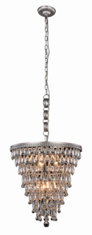 Nordic Five Light Pendant in Antique Silver (173|1219D18AS/RC)