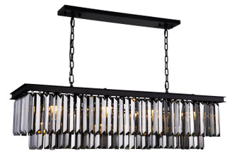 Sydney 12 Light Chandelier in Matte Black (173|1232D50MB-SS/RC)