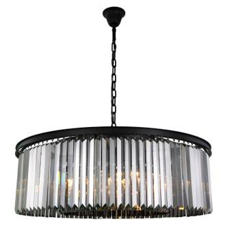 Sydney Ten Light Chandelier in Matte Black (173|1238G43MB-SS/RC)