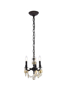 Lillie Three Light Pendant in Dark Bronze (173|9103D10DB/RC)