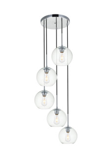 BAXTER Five Light Pendant in Chrome (173|LD2226C)