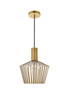 Ronnie One Light Pendant in Brass (173|LD2414BR)