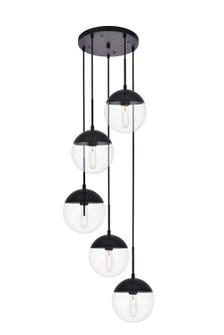 Eclipse Five Light Pendant in Black (173|LD6075BK)