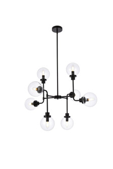 Hanson Eight Light Pendant in Black (173|LD7039D36BK)