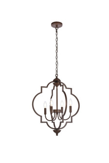 Sandara Four Light Pendant in Weathered Oak (173|LD7065D20WOK)