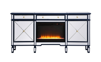 Contempo Credenza with Fireplace in Blue (173|MF61072BL-F2)
