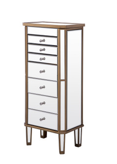 Contempo Jewelry Armoire in Hand Rubbed Antique Gold (173|MF6-1103GC)