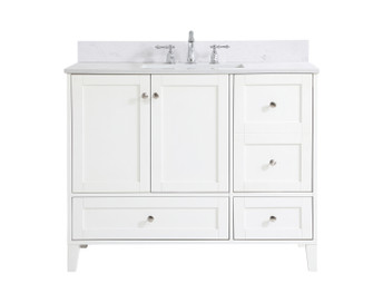 sommerville Bathroom Vanity Set in White (173|VF18042WH-BS)
