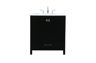 Irene Vanity Sink Set in Black (173|VF18830BK)