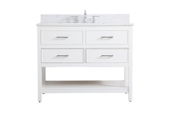 Sinclaire Vanity Sink Set in White (173|VF19042WH-BS)
