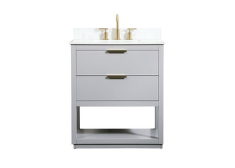 Larkin Vanity Sink Set in Grey (173|VF19230GR-BS)
