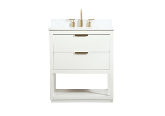 Larkin Vanity Sink Set in White (173|VF19230WH-BS)