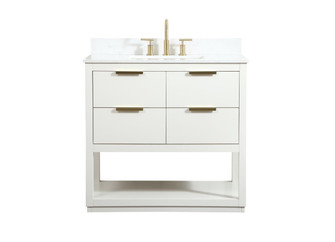 Larkin Vanity Sink Set in White (173|VF19236WH-BS)