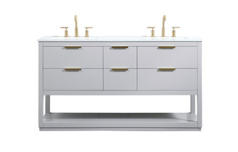 Larkin Vanity Sink Set in Grey (173|VF19260DGR)