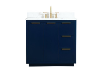 Blake Vanity Sink Set in Blue (173|VF19436BL-BS)