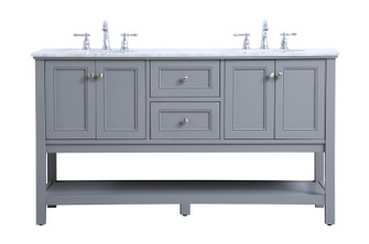 Metropolis Double Sink Bathroom Vanity Set in Grey (173|VF27060GR)