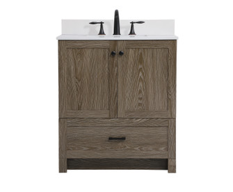 Soma Bathroom Vanity Set in Weathered Oak (173|VF2830WO-BS)