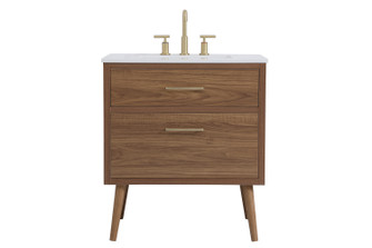 Boise Bathroom Vanity Set in Walnut Brown (173|VF41030WB)