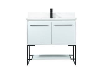 Sloane Vanity Sink Set in White (173|VF42536MWH-BS)