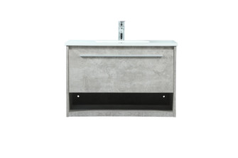 Roman Vanity Sink Set in Concrete Grey (173|VF43530MCG)