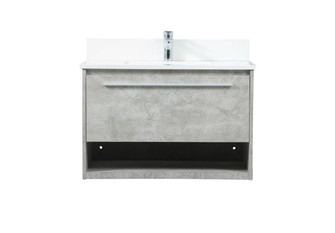 Roman Vanity Sink Set in Concrete Grey (173|VF43530MCG-BS)