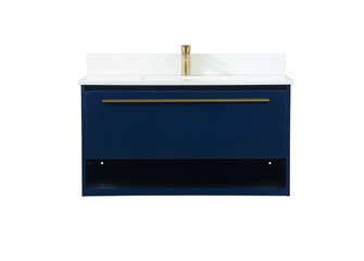 Roman Vanity Sink Set in Blue (173|VF43536MBL-BS)