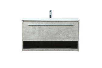Roman Vanity Sink Set in Concrete Grey (173|VF43536MCG)
