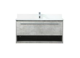 Roman Vanity Sink Set in Concrete Grey (173|VF43540MCG-BS)