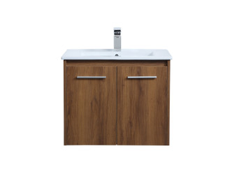 Rasina Single Bathroom Floating Vanity in Walnut Brown (173|VF44024WB)