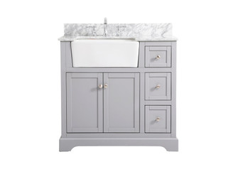 Franklin Single Bathroom Vanity in Grey (173|VF60236GR-BS)