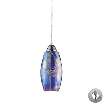 Iridescence One Light Mini Pendant in Satin Nickel (45|10076/1SBI-LA)