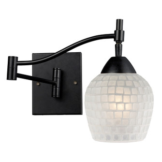 Celina One Light Wall Sconce in Dark Rust (45|10151/1DR-WHT)