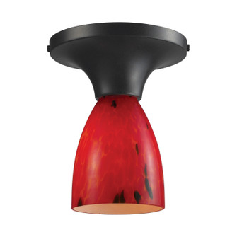 Celina One Light Semi Flush Mount in Dark Rust (45|10152/1DR-FR)