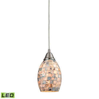 Capri LED Mini Pendant in Satin Nickel (45|10444/1-LED)