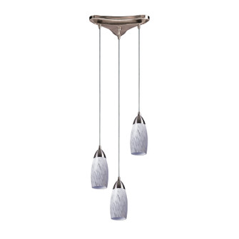 Milan Three Light Pendant in Satin Nickel (45|110-3SW)