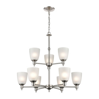 Jackson Nine Light Chandelier in Brushed Nickel (45|1309CH/20)