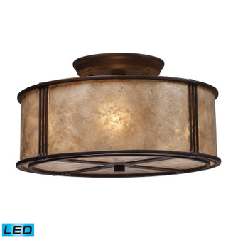 Barringer LED Semi Flush Mount in Aged Bronze (45|15031/3-LED)