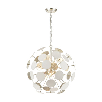 Modish Six Light Chandelier in Matte White (45|18285/6)