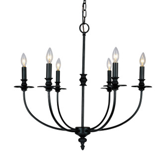 Hartford Six Light Chandelier in Oil Rubbed Bronze (45|286-OB)