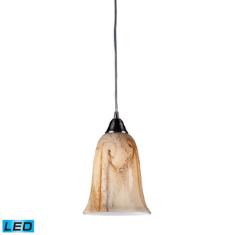 Granite LED Mini Pendant in Satin Nickel (45|31138/1-LED)