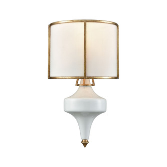 Ceramique One Light Wall Sconce in Antique Gold Leaf (45|33050/1)