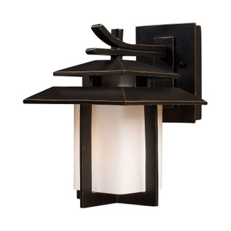 Kanso One Light Outdoor Wall Sconce in Aged Bronze (45|42170/1)