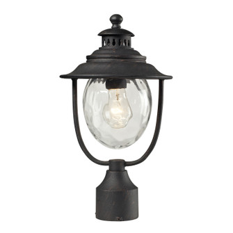 Searsport One Light Outdoor Post Mount in Weathered Charcoal (45|45042/1)