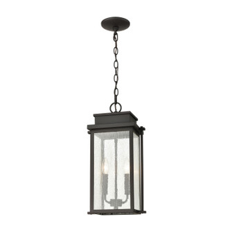 Braddock Two Light Outdoor Pendant in Architectural Bronze (45|45443/2)
