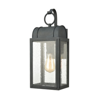 Heritage Hills One Light Outdoor Wall Sconce in Aged Zinc (45|45481/1)